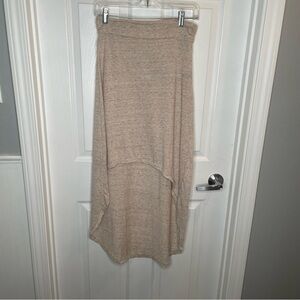Alternative Earth Hi Low Maxi Skirt in Eco Sand M